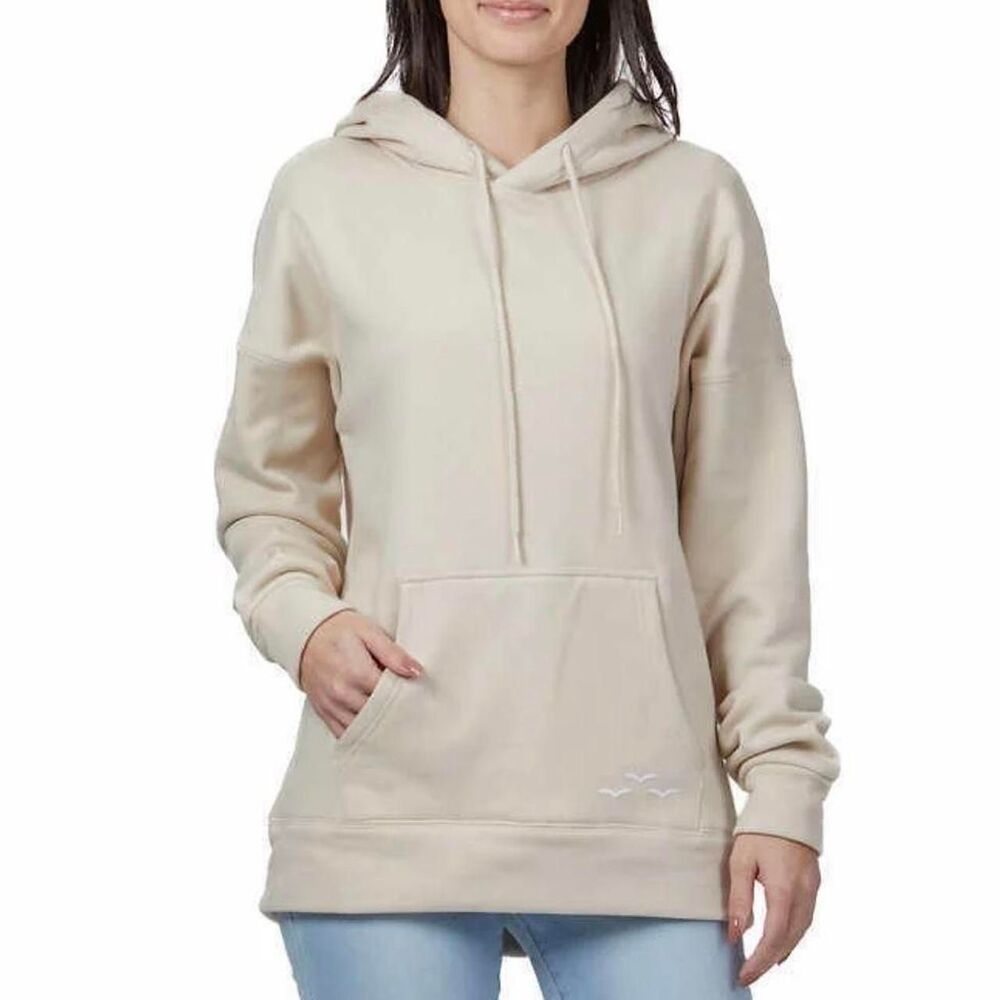 Lazy-one Women's Cream and Tan Hoodie
